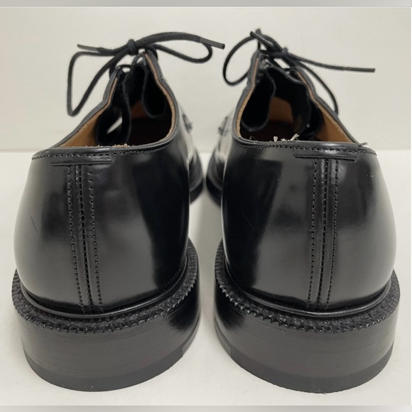 Church's Custom Grade Shannon Polished Binder Derby Black Leather Shoes Size 8.5 - Picture 5 of 10
